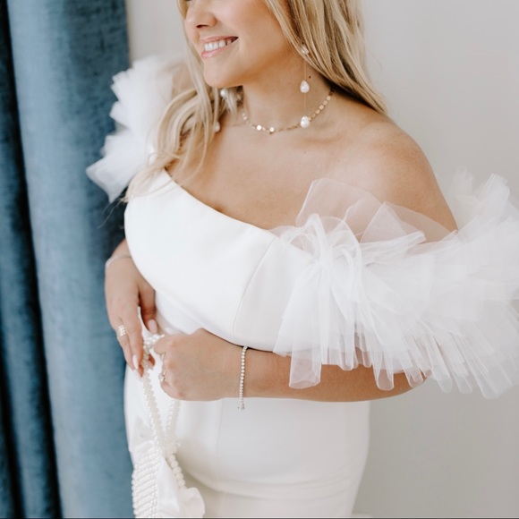 THEODORA OFF-THE-SHOULDER EVENING DRESS - Picture 9 of 11